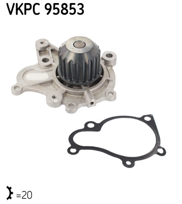 SKF Vízpumpa VKPC95853_SKF